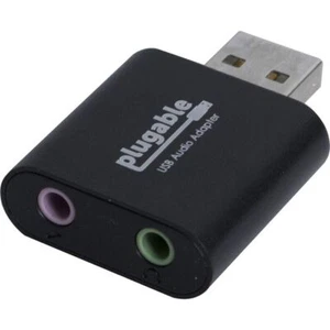 Adaptador de audio USB enchufable USB-AUDIO con altavoz de 3,5 mm auriculares y micrófono - Imagen 1 de 5