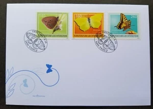 [SJ] Liechtenstein Butterfly & Moth 2010 Insect Flower (stamp FDC) - Picture 1 of 5