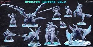 Stampa 3D Statuette Rn Studio Monster Cacciatori - Picture 1 of 11