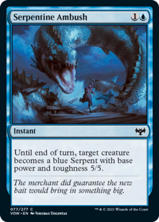 x1 Serpentine Ambush - Innistrad: Crimson Vow - NM - MTG - Image 1 of 1