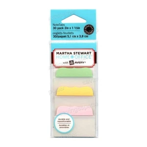 FREE ship $15+ Martha Stewart Home Office Avery Note Tabs 2" Notetabs Pastel 30 - Picture 1 of 4