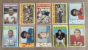 1972 TOPPS FOOTBALL 25 KARTEN BRAUN/HILL/SMITH SEHR GUTER ZUSTAND - Bild 1 von 3