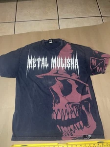 Vintage Y2K Metal Mulisha Shirt Goth Grunge Skater Skull Cyber Gr. XL XLarge - Bild 1 von 4