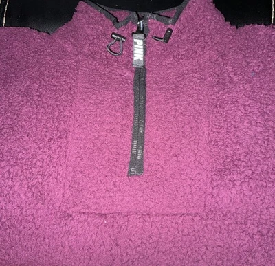 Victoria's Secret 粉色夏尔巴毛衣 L 码 — 第 1/4 张图片