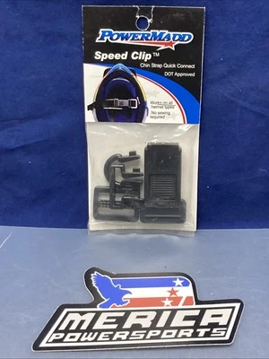 NEW GENUINE POWERMADD 61060 SPEED CLIP UNIVERSAL CHIN STRAP QUICK CONNECT - Image 1 of 2