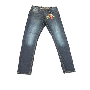 Pantalones de mezclilla elásticos calce ajustado Beverly Hills Polo Club para hombre talla 32W 30L 32x30 nuevos - Imagen 1 de 8