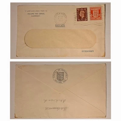 1941 Guernsey occupation stamps on cover see details - Image 1 of 3