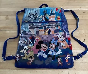 Disneyland Resort Unisex Diamond Celebration 60th Backpack Sz Medium Blue AN GDD - Picture 1 of 12