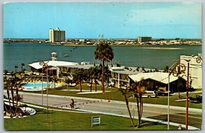 Vintage Clearwater Florida FL Schraff's Restaurant & Motor Inn Chrome Ansicht Postkarte - Bild 1 von 2