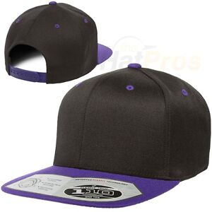 Flexfit 110F Flatbill Hat Snapback - Adjustable Baseball Cap Flat bill Ballcap