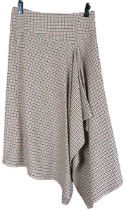 SK14380- TALBOTS Women's Viscose Wool Flare Skirt Houndstooth Multi Size 4P - Picture 1 of 7