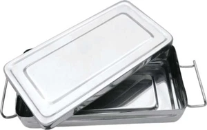 Instrumenten Box mit Deckel und Verschluss Edelstahl Podologie Aufbewahrung - Bild 1 von 1