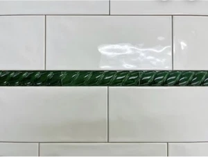 12er-Pack breite waldgrüne Keramik Seil Rand Trenza - Bild 1 von 10