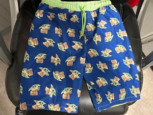 star wars boys swim trunks size 10 baby yoda - Picture 1 of 2