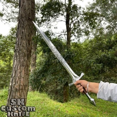 Espada Hiunchuli Forjada a Mano Tradicional 5160 Resorte Acero Espada de Lucha 38" Foto 1 de 4