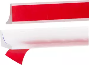 39-Inch Shower Threshold Dam Barrier, Self-Adhesive Foldable Shower Water Guard, - Picture 1 of 12
