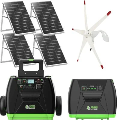 Nature's Generator Elite Platinum - WE System: 3600W Solar and Wind Powered - Image 1 of 4