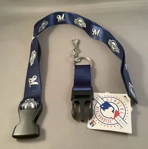 Milwaukee Brewers Two-Sided Breakaway Lanyard/Keychain MLB NWT FREE SHIPPING - Picture 1 of 2