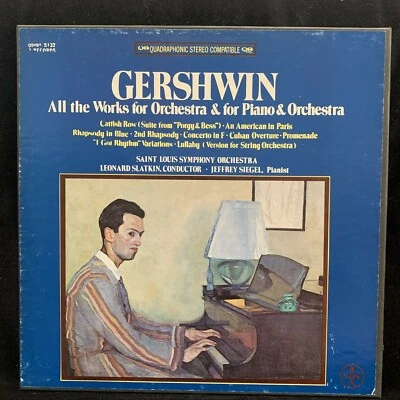 GERSHWIN Works for Orchestra & Piano - Siegel - Slatkin - VOX 3LP QUAD ST - TAS - Image 1 of 4