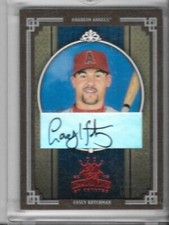 2005 Diamond Kings Signature Framed Red #6 Casey Kotchman Angels Auto /100