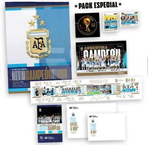Argentina Champion World Cup 2022 Pack Stamp Brand new Argentina Post 2023