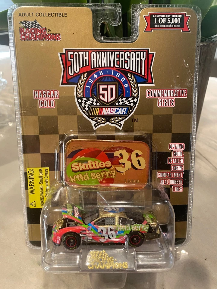 Racing Champions 1998 Nascar Gold Commemorative Series #36 Skittles ERNIE IRVIN - Immagine 1 di 1