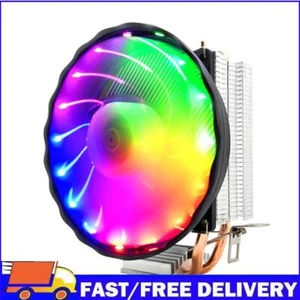 2 Heat Pipes CPU Cooler PC Quiet Radiator for Intel LGA (4 Pin RGB) - Afbeelding 1 van 12