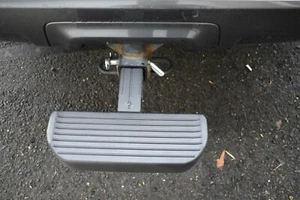 Expandable Hitch Mounted Step and Bumper Protection 2" Receiver Guard Rear New - Picture 1 of 12