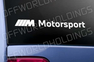 BMW M MOTORSPORT sticker decal Performance Racing M X 2 3 4 5 6 8 - Picture 1 of 7
