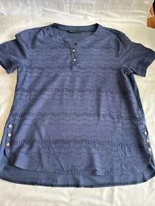 Zanzea Navy Blue Short Sleeve Shirt Size XXXL - Picture 1 of 24