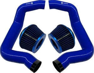 for BMW F90 M5 M8 G30 M550I Full Front Mount air intake - BLUE V2 BLAF VORTEX - Picture 1 of 24