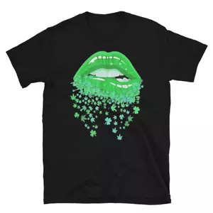 Weed Lips Funny Weed Cannabis Marijuana Lovers 420 Stoner Hippie Gift T-Shirt - Picture 1 of 6