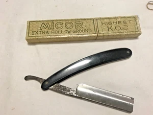 VINTAGE MICOR 300 EXTRA HOLLOW GROUND CUT THROAT RAZOR - Picture 1 of 5