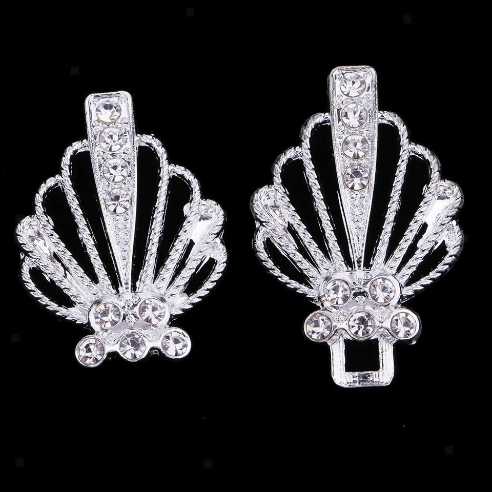 1 Pair Bridal Closure Hook And Eye Clasp Decorative Buttons - Image 1 of 1