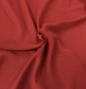 Red Chiffon Fabric 60” Width Sold By The Yard - Picture 1 of 1