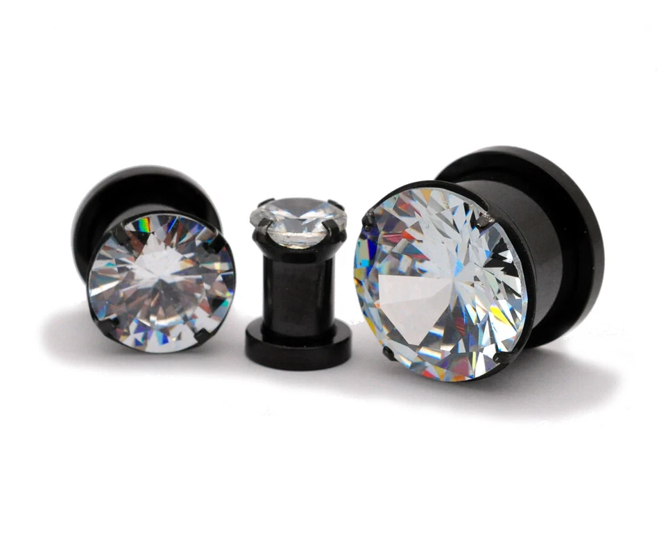 Par de manómetros o juego de puntas 316L acero circonita Foto 1 de 1