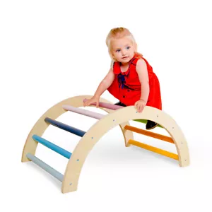 Bigjigs Toys Holz gewölbtes Klettergerüst Spielzeug für Kleinkinder & Kinder - Bild 1 von 12