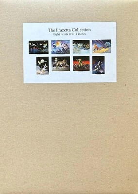 FRANK FRAZETTA raro CONJUNTO DE 8 impresiones artísticas 12x17 LRH exclusivo ¡ÚLTIMO! Foto 1 de 4