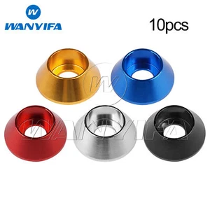 10pcs Aluminum Washers M2 M2.5 M3 M4 M5 M6 M8 CNC Anodized Colourful Cap Gaskets - Picture 1 of 12