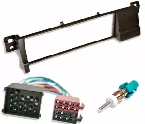 CD STEREO SINGLE DIN FACIA FASCIA SURROUND FITTING KIT FITS BMW E46 FACELIFT - Picture 1 of 1
