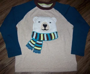 Niño talla 6. Camisa Tejida GYMBOREE Apliqued POLAR BEAR "Nordic Adventure" Línea LS - Imagen 1 de 3