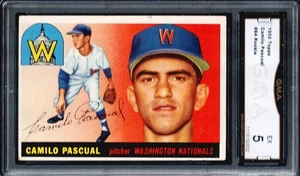 GMA 5 1955 Topps #84 Camilo Pascual RC, Washington Senators EX - Imagen 1 de 2