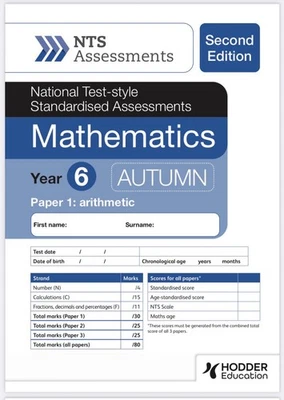 The New NTS Assessment Maths Yr 6 AUTUMN - SECOND EDITION. - Image 1 of 2