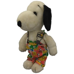 Peanuts Snoopy Peluche Salopette Fumetto 1982 12" Peluche Vintage Belle Outfits - Foto 1 di 6