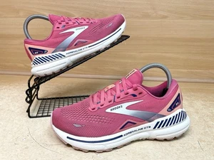 Brooks Adrenaline GTS 23 Size Uk 5 Pink & White Woman’s Running Trainers - Picture 1 of 22