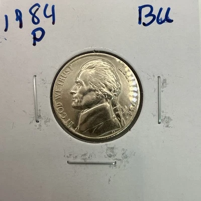 1984 Jefferson Nickel BU (Brilliant Uncirculated) Philadelphia Mint - Image 1 of 3