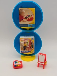 Mini Little Tikes Miniverse Series 3 Lot: Double Easel + Tap A Tune Piano - Picture 1 of 10