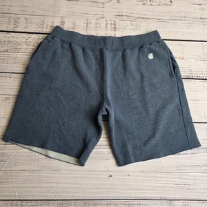 Todd Snyder x Champion Blue Fleece Sweat Shorts Large 8 Inch Inseam Cotton Poly - Picture 1 of 9