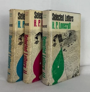 H.P. Lovecraft Selected Letters I–III Arkham House 1965–71 Hardcover Set - Picture 1 of 11