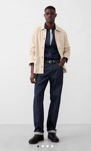 Neu mit Etikett Banana Republic Herren Strick Chore Jacke Größe M hellbraun hellbeige Farbe - Bild 1 von 5